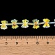 Стеклянные бусины с гальваническим покрытием  EGLA-B006-02A-AB01-4