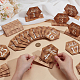 Ph pandahall 25 комплект номеров столов с деревянным основанием DIY-WH0002-33-3