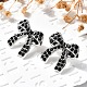 Серьги-гвоздики из нержавеющей стали 304 EJEW-F361-18P-4