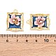 Подвески из эмали и сплава FIND-M060-09B-G-3