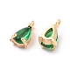 Латунь подвески циркония кубической X-KK-T038-367G-02-1