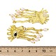 Серьги-гвоздики из сплава EJEW-M075-07G-2