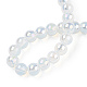 Гальванические стекляныне бусины GLAA-T032-J6mm-AB02-5