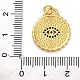 Латунные микро проложить кубического циркония подвески KK-K339-09G-3