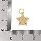 Латунные микропаве прозрачные кубические циркониевые подвески KK-E111-32F-G-3
