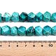 Синтетических нитей бирюзовые бусы TURQ-T004-01-5