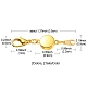 4 комплект магнитных застежек из сплава 2 цветов FIND-YWC0003-02-3