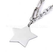 Не тускнеющие подвески из нержавеющей стали 304 NJEW-M181-35P