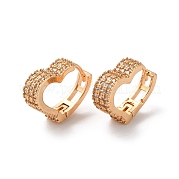 Серьги-кольца из латуни со стразами EJEW-K256-88KCG