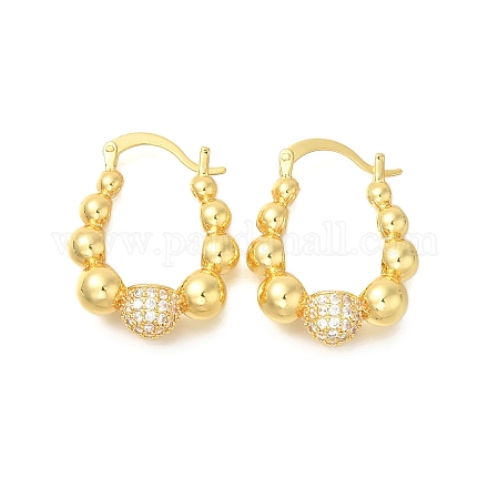 Серьги-кольца с покрытием из латуни EJEW-I310-20G-1