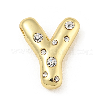 Латунные микропаве прозрачные подвески с фианитом KK-E093-04G-Y-1