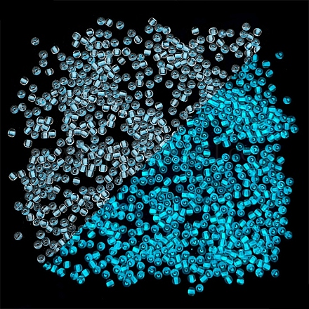 11/0 светящаяся стеклянная бусина LUMI-PW0001-186A-10-1