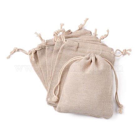 Drawstring мешки хлопка упаковка мешочки X-ABAG-R011-12x15-1
