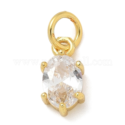 Латунные микро проложить кубического циркония подвески KK-U050-06G-02-1