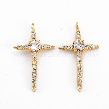 Латунные подвески с фианитами KK-N233-106-NF-1
