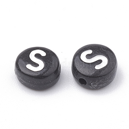 Непрозрачные акриловые бусины SACR-N002-02S-1