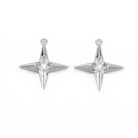 Латунные подвески с фианитами KK-S364-002-1