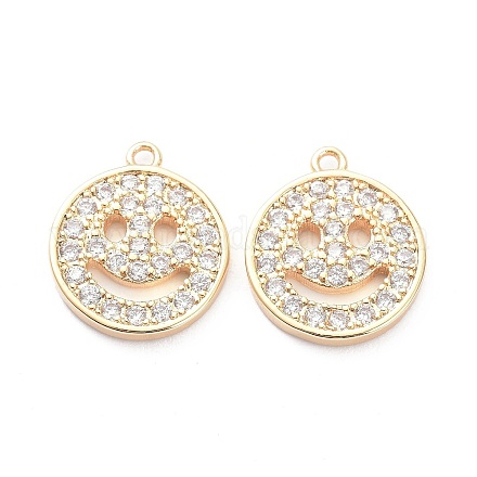 Подвески из латуни с прозрачным кубическим цирконием X-ZIRC-K086-26G-1