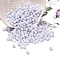 Glass Seed Beads, Macaron Color, Round Hole, Round, Lavender, 4x3mm, Hole: 1.4mm
