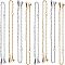 UNICRAFTALE about 12.7cm 10pcs Bracelet Chain for Jewelry Making, Golden & Stainless Steel Color Cable Chain with Lobster Claw Clasps, Stainless Steel Chain for Jewelry Bracelet Making