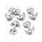 Non-Tarnish 304 Stainless Steel Hook Clasps, For Leather Cord Bracelets Making, Anchor, Stainless Steel Color, 32.5x21x6mm, Hole: 7x5mm