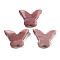 Natural Rhodonite Pendants, Butterfly Charms, 19.5x15x5.5mm, Hole: 1mm