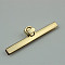 Zinc Alloy Twist Bag Lock Purse Catch Clasps, Light Gold, 2.4x9.5cm