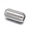 Tarnish Resistant Barrel 304 Stainless Steel Magnetic Clasps with Glue-in Ends, Matte, Stainless Steel Color, 21x12mm, Hole: 8mm