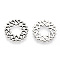 Tibetan Style Alloy Filigree Joiners, Cadmium Free & Lead Free, Flower, Antique Silver, 20x19x1.5mm