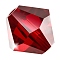 Preciosa® Crystal Beads, Czech Crystal, Bicone(451 69 302 Rondelle), 90090 Siam, 6mm, Hole: 1mm