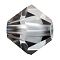 Preciosa® Crystal Beads, Czech Crystal, Bicone(451 69 302 Rondelle), 00030 226 Valentinite, 6mm, Hole:1mm