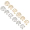UNICRAFTALE 3 Styles 12pcs Tree of Life Pendants Hypoallergenic Metal Charms Stainless Steel Charms Pendant with Cubic Zirconia for DIY Jewelry Making Golden & Stainless Steel Color
