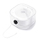 Round Crystal Elastic Stretch Thread, for Bracelets Gemstone Jewelry Making Beading Craft, White, 0.8mm, about 87.49 Yards(80m)/Roll