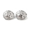 Brass Charms, Cadmium Free & Nickel Free & Lead Free, Snail, Real Platinum Plated, 10x13x8mm, Hole: 1.4mm