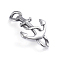 Retro 304 Stainless Steel Links, for Leather Cord Bracelets Making, Anchor, Antique Silver, 31.5x18x2.5mm, Hole: 4mm