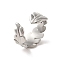 Non-Tarnish 201 Stainless Steel Finger Rings, Stainless Steel Color, 8.5mm, Inner Diameter: 17.8mm