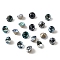 K5 Glass Rhinestone Cabochons, Pointed Back & Back Plated, Faceted, Diamond, Mixed Color, 6x4.5mm
