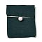 Burlap Packing Button Pouches Bags, for Jewelry Packaging, Rectangle, Dark Slate Gray, 9.3x8.5x0.8~1.45cm