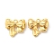 Brass Charms, Cadmium Free & Nickel Free & Lead Free, Bowknot, Real 18K Gold Plated, 10x10.5x3.5mm, Hole: 1mm