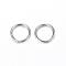 Tarnish Resistant 304 Stainless Steel Jump Rings, Open Jump Rings, Stainless Steel Color, 18 Gauge, 8x1mm, Inner Diameter: 6mm