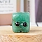 Natural Green Aventurine Display Decorations, for Home Office Desk, Cube, 15~20mm