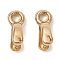 Ion Plating(IP) 304 Stainless Steel Ice Pick Pinch Bails, Cone, Real 18K Gold Plated, 8.5x2.3mm, Hole: 1.5mm, Pin: 0.9mm