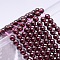 Mozambique Import Natural Grade AAAA Garnet Round Beads Strands, 3mm, Hole: 1mm, about 109pcs/strand, 15.5 inch
