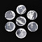 Natural Capiz Shell Disc Charms, Clear, 15x0.5~1mm, Hole: 1.2~1.5mm