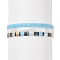3Pcs 3 Style Glass Seed Rectangle Beaded Stretch Bracelets Set, Tile Bracelets for Women, Light Sky Blue, Inner Diameter: 2-1/8 inch(5.45cm), 1Pc/style