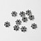 Tibetan Style Alloy Daisy Spacer Beads, Antique Silver, 8x2mm, Hole: 2mm