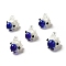 Handmade Lampwork Pendants, Sheep Charms, Medium Blue, 21~27x18~20x18~23mm, Hole: 1.6~5mm