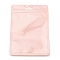 Plastic Packaging Yin-yang Zip Lock Bags, Top Self Seal Pouches, Rectangle, Pink, 14.8x10.5x0.24cm