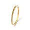 Fashionable Stainless Steel Pave Rhinestone Hinged Bangles for Women