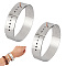 Carbon Steel Bangle Measure Tools, Stainless Steel Color, 1.6x0.05cm